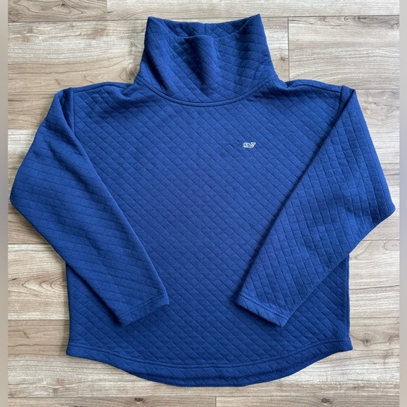 Vineyard Vines Polyester Cowl Neck Quilted
Pullover Women's Small Blue - Picture 1 of 6